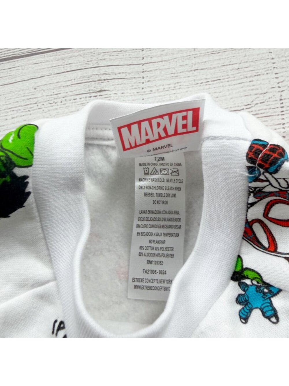 Marvel Spidey Amazing Friends Toddler Sweatshirt Allover Print NWT 9-12 Months - Picture 3 of 4